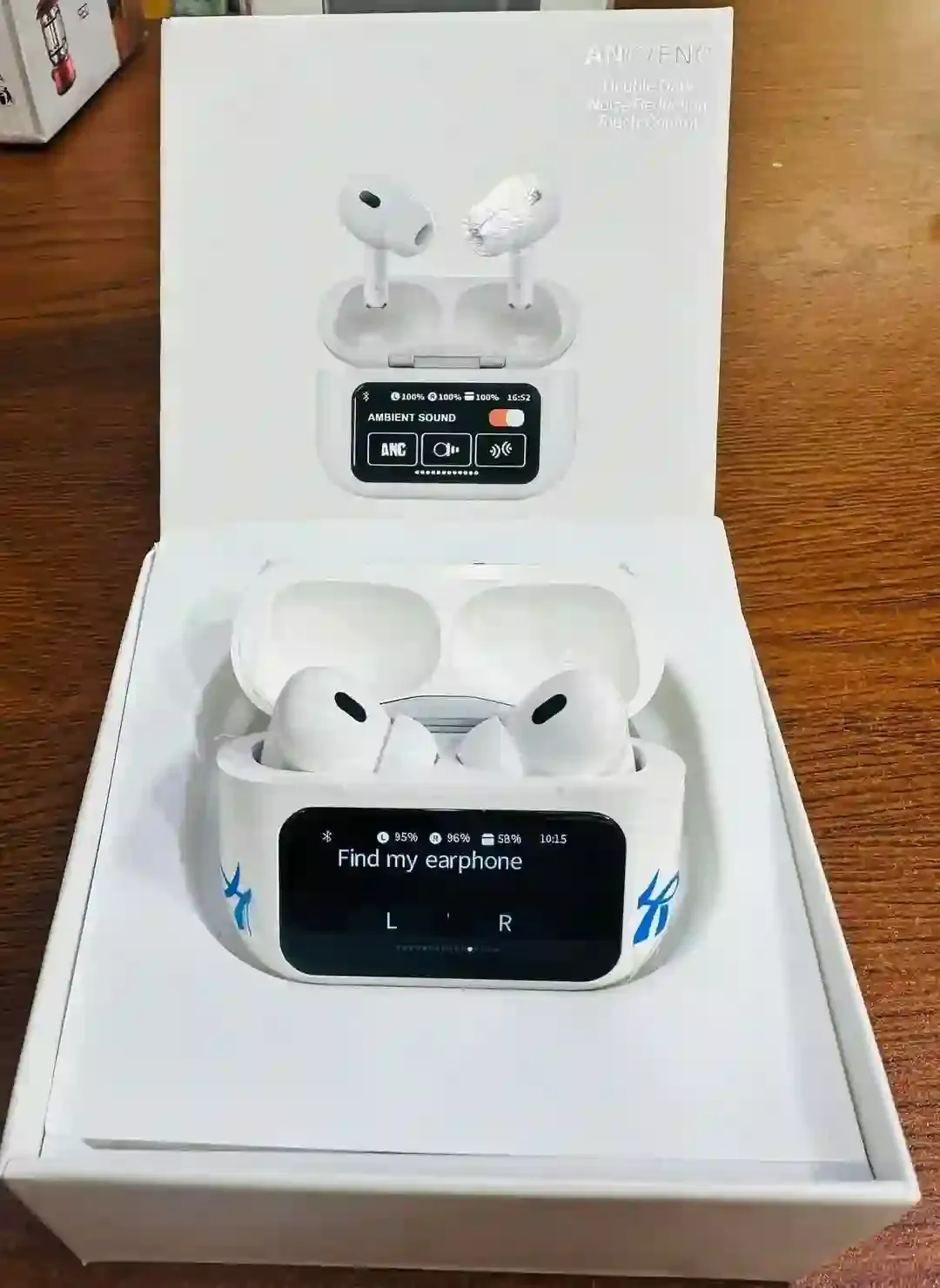 A9 Pro ANC Earbuds Touch Screen Display - Image 5