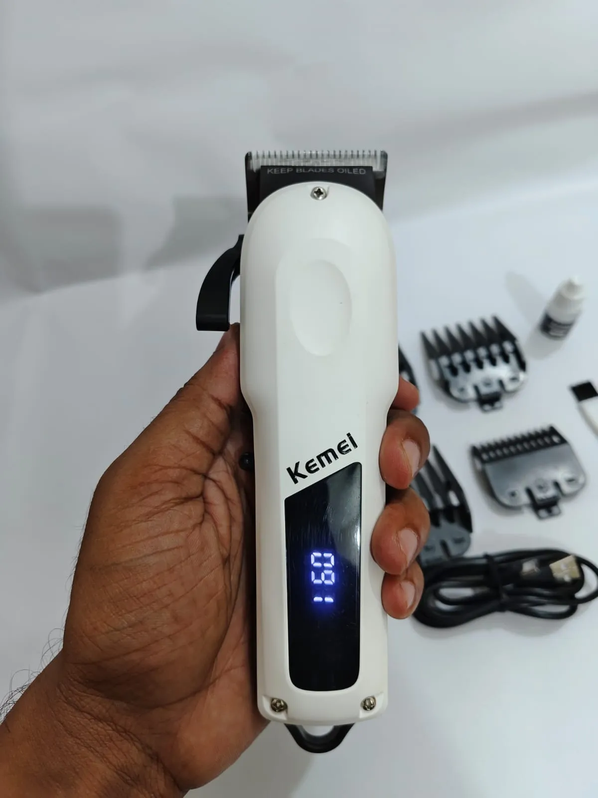 Kemei KM-807 Professional Hair Clipper and Beard Trimmer for Men