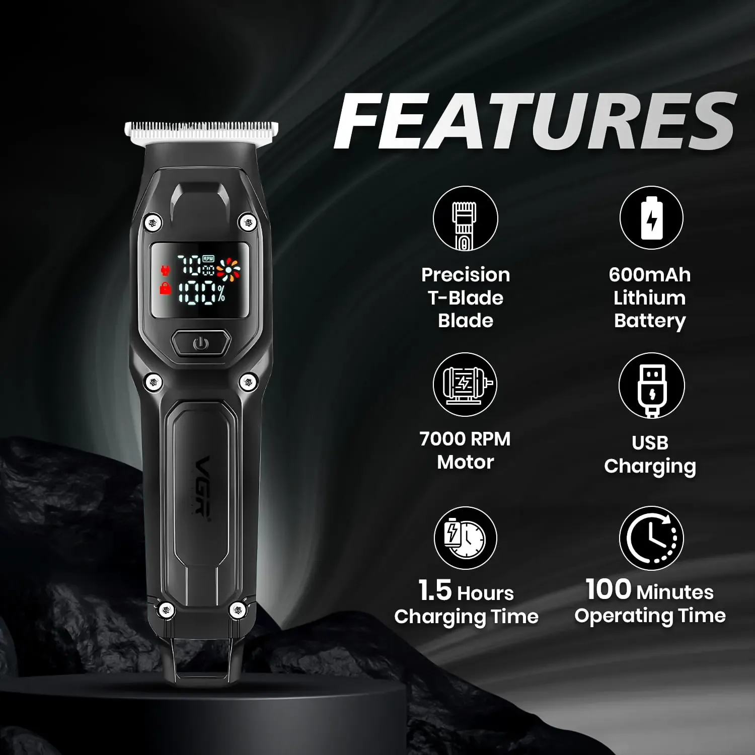 VGR V-964 Hair Clipper and Beard Trimmer For Men