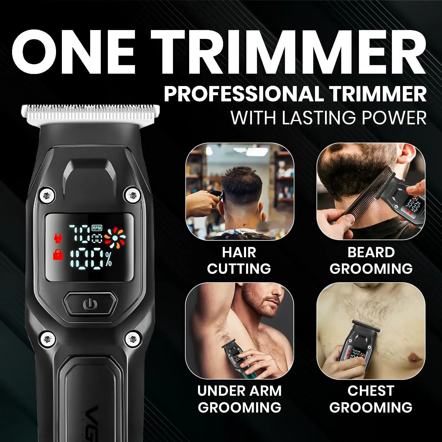 VGR V-964 Hair Clipper and Beard Trimmer For Men - Image 3