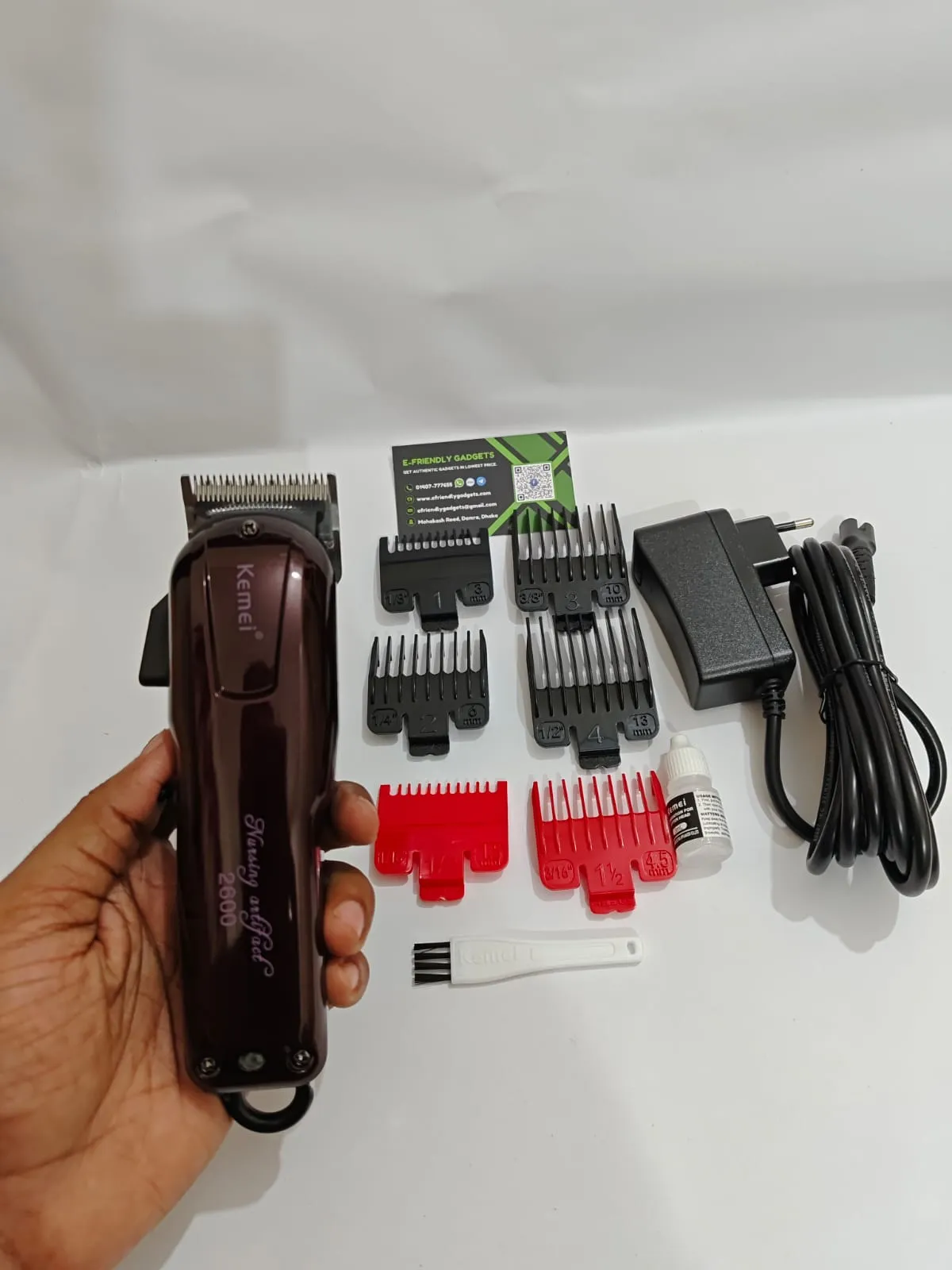 Kemei KM-2600 Professional Hair Clipper and Beard Trimmer for Men