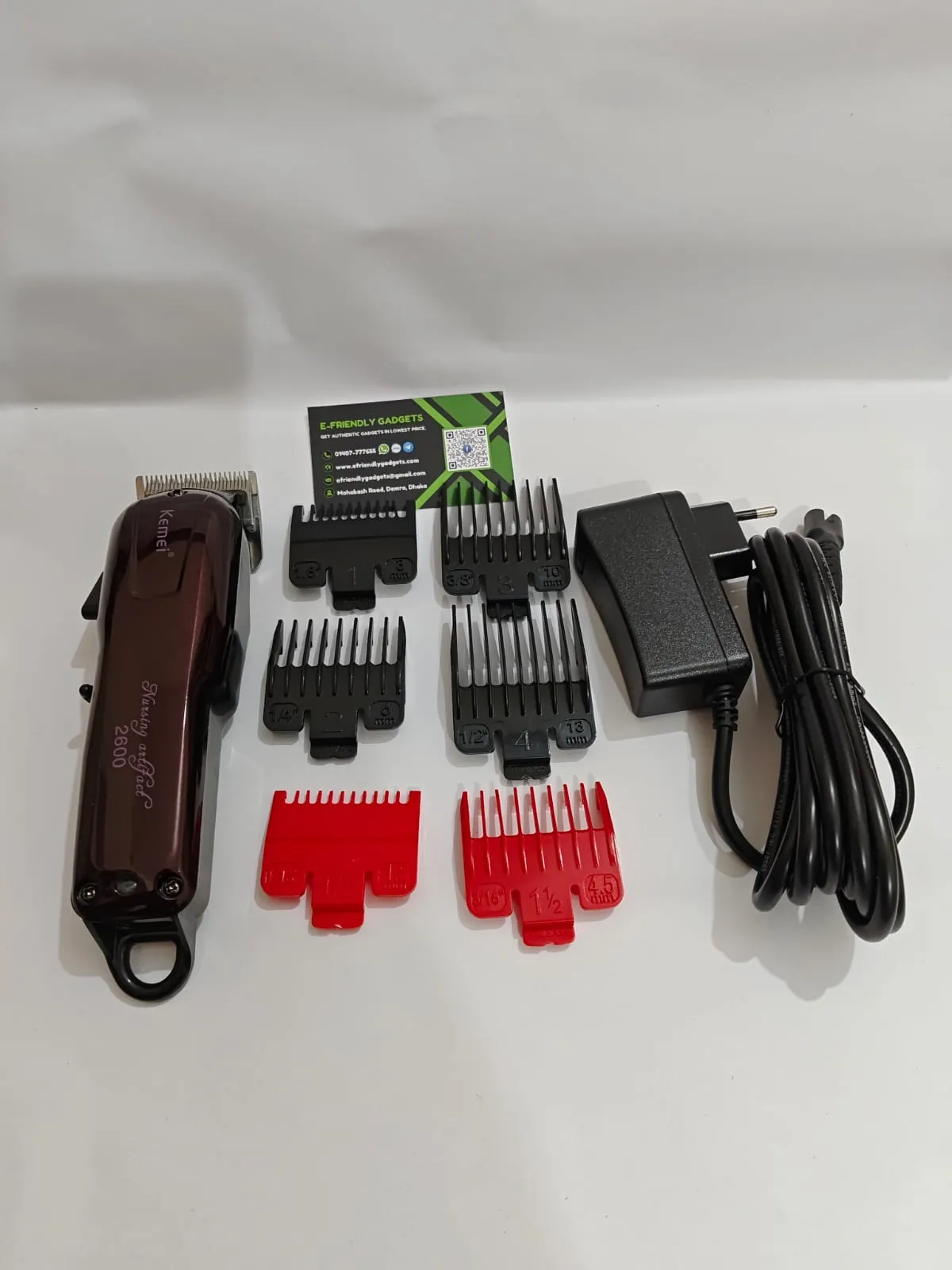 Kemei KM-2600 Professional Hair Clipper and Beard Trimmer for Men - Image 4