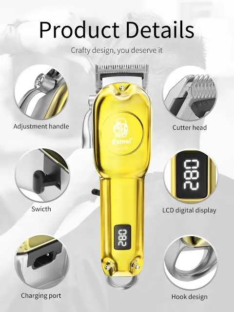Kemei KM 2628  Professional Hair Clipper and Beard Trimmer