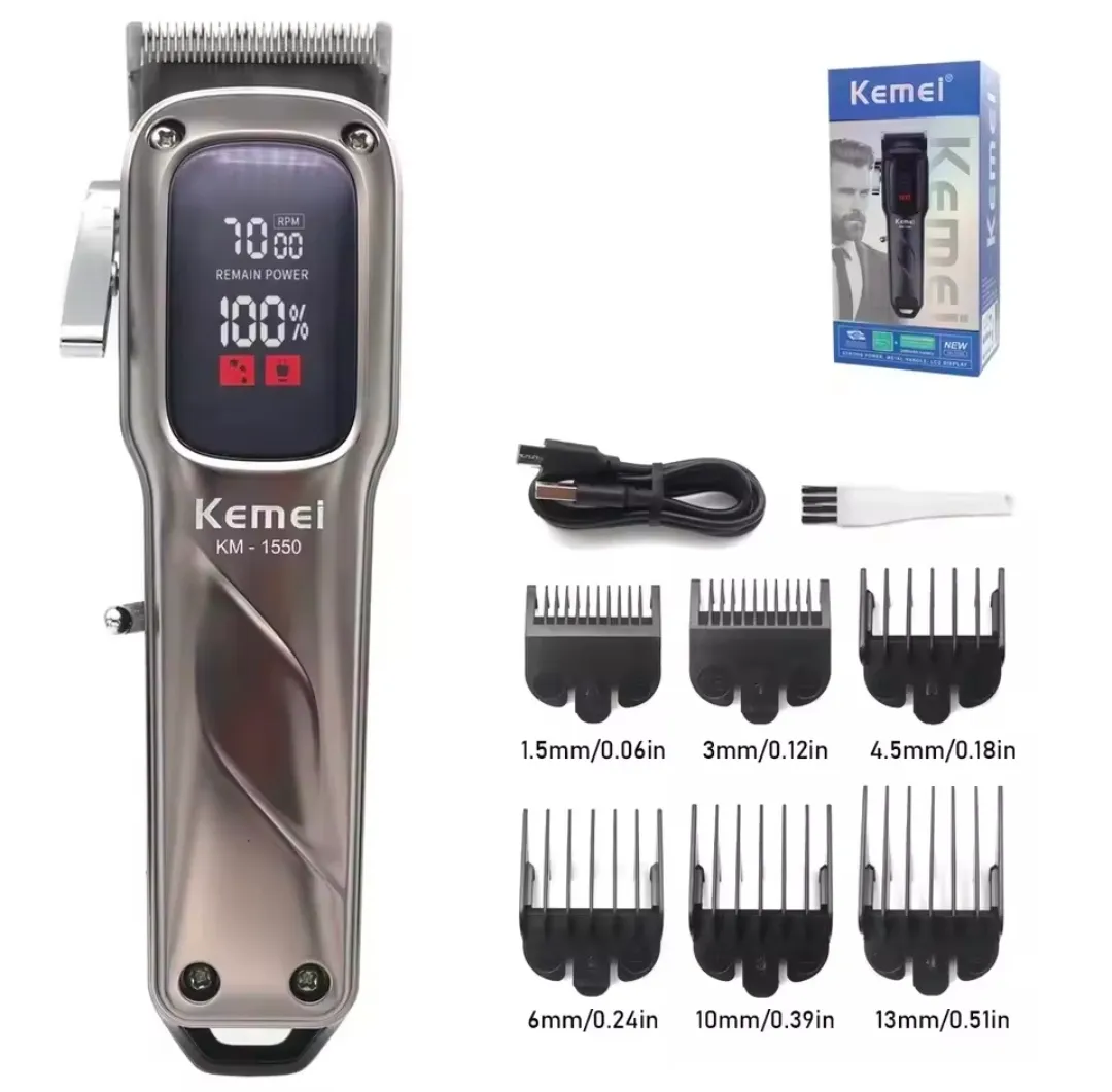 Kemei KM-1550 Professional Hair Clipper and Beard Trimmer for Men