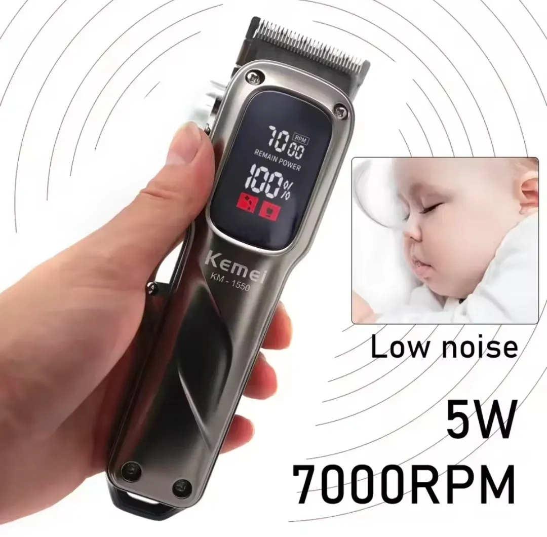 Kemei KM-1550 Professional Hair Clipper and Beard Trimmer for Men - Image 6