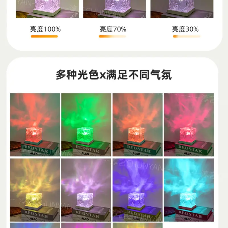 USB Water Patten Light Rechargeable