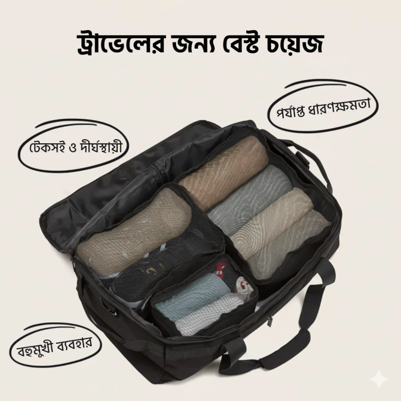 Jenni ট্রাভেল ব্যাগ - কালো - Image 4