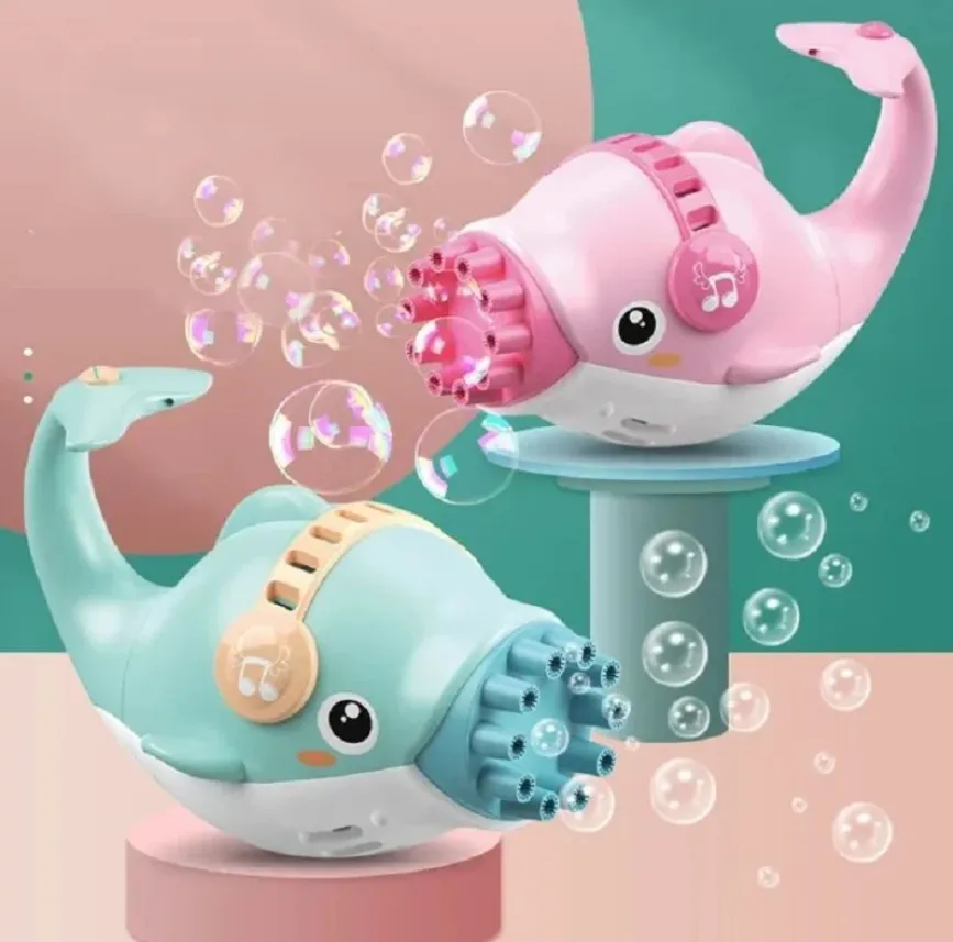 Dolphin Bubble Gun Toy with Refill (ORGINIAL CHINA)