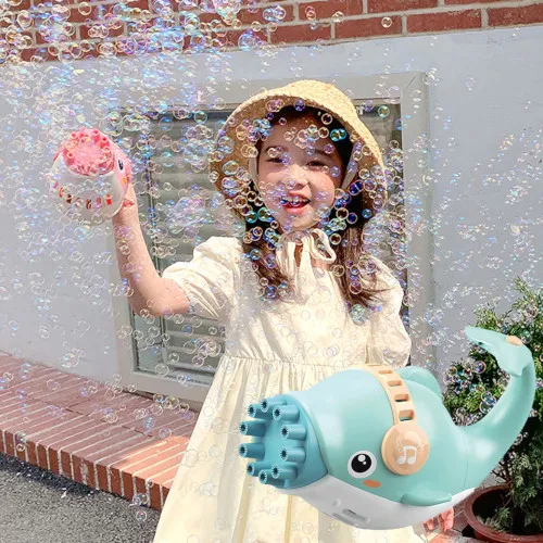 Dolphin Bubble Gun Toy with Refill (ORGINIAL CHINA) - Image 4