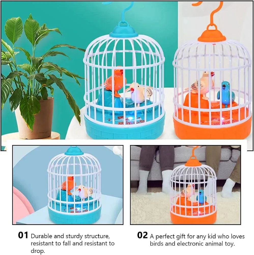 Talking Bird Toy for Kids | Interactive Toy & Repeat What You Said | Singing & Chirping in The Birdcage | Gifts for Babies, Kids & Children - Image 3