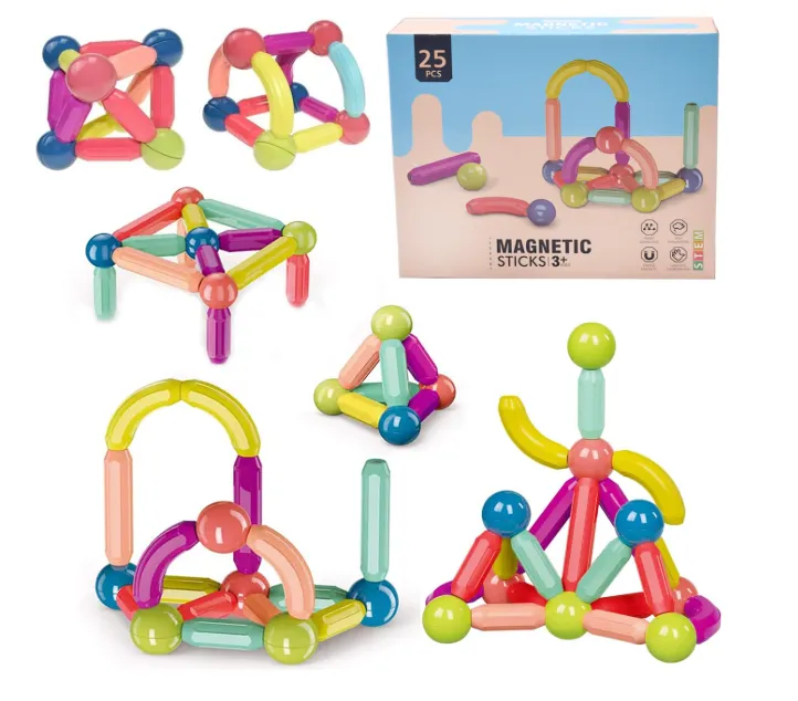 Magnetic Sticks Stem Toys for kids বাচ্চাদের ম্যাগনেটিক স্টিক টয় - Image 3