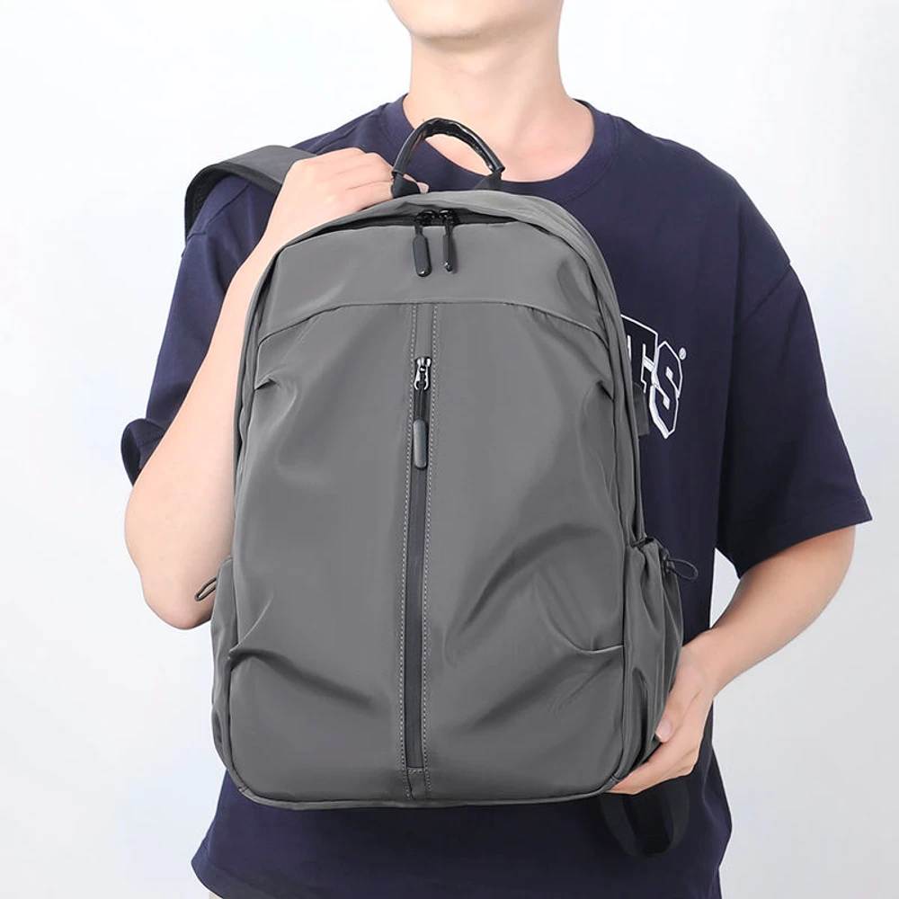 Large Oxford Waterproof Backpack (Gray) - Image 3