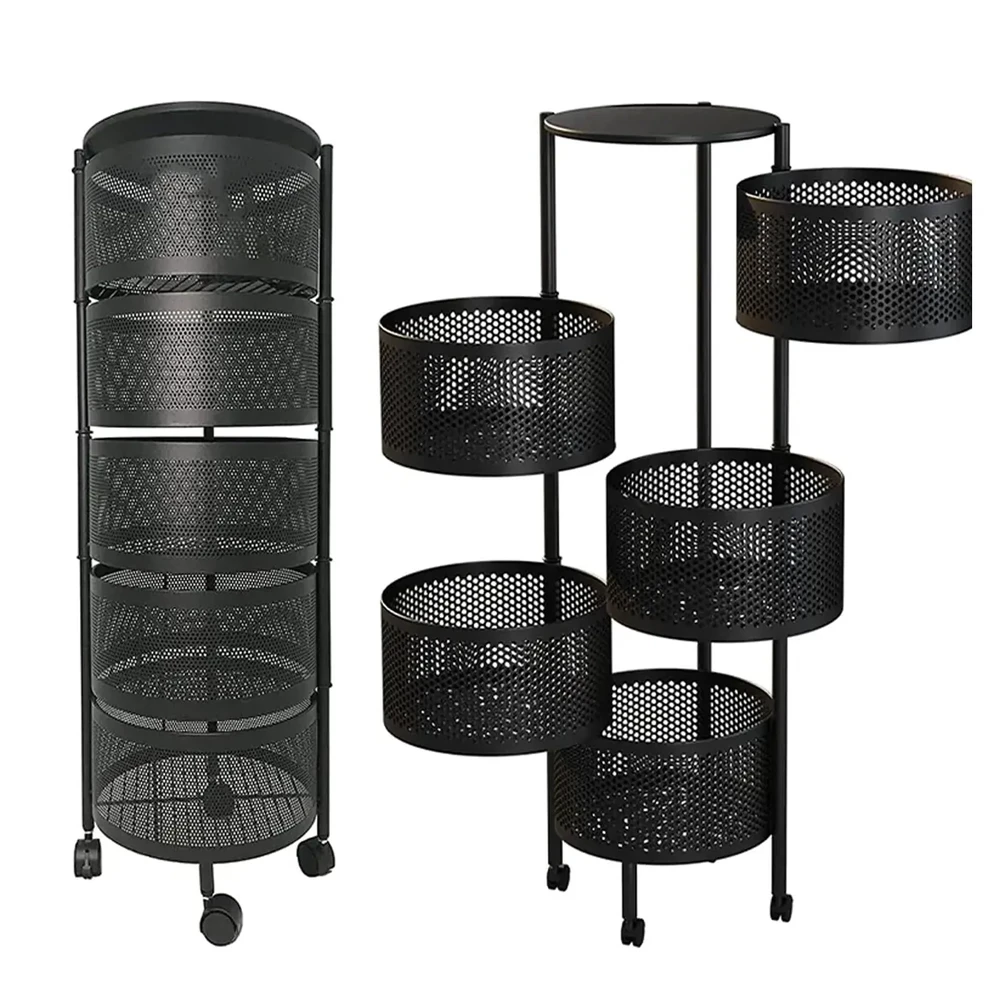 5 Layer Round Shape Kitchen Rack - Image 6
