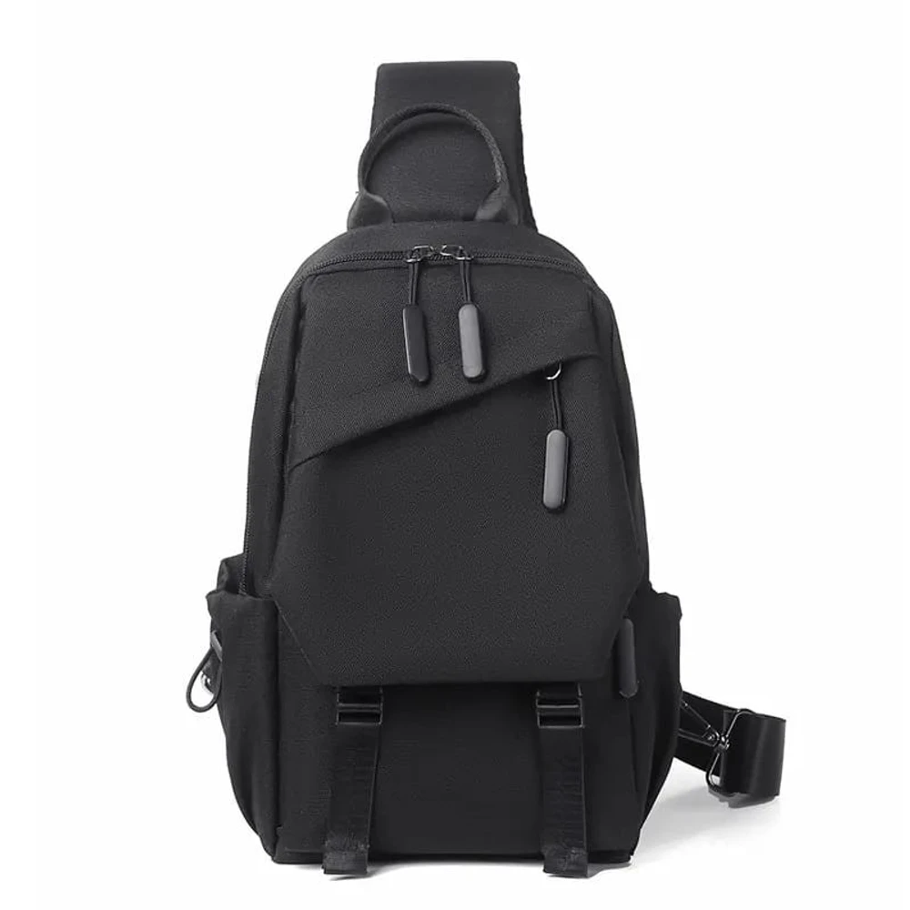 Small Zebra Crossbody Bag ( Black )