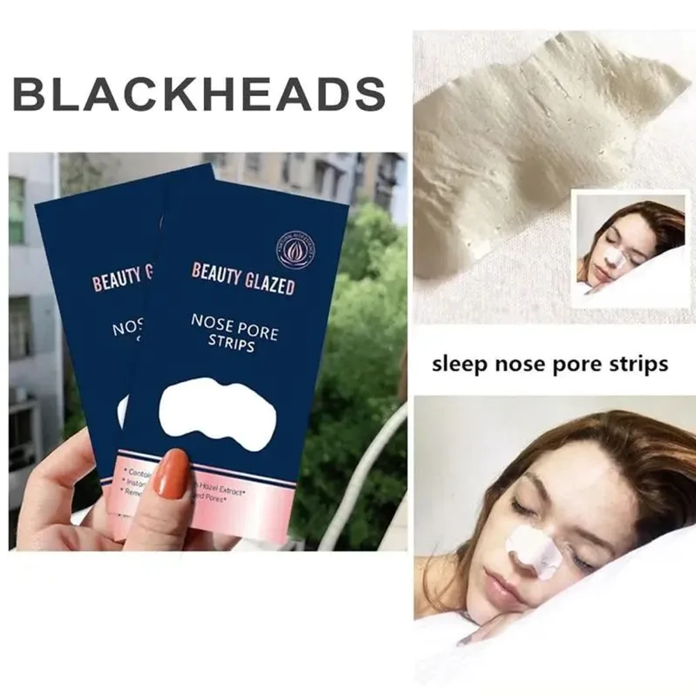 Beauty Glazed Nose Blackhead Remover Strips ( 5pcs)