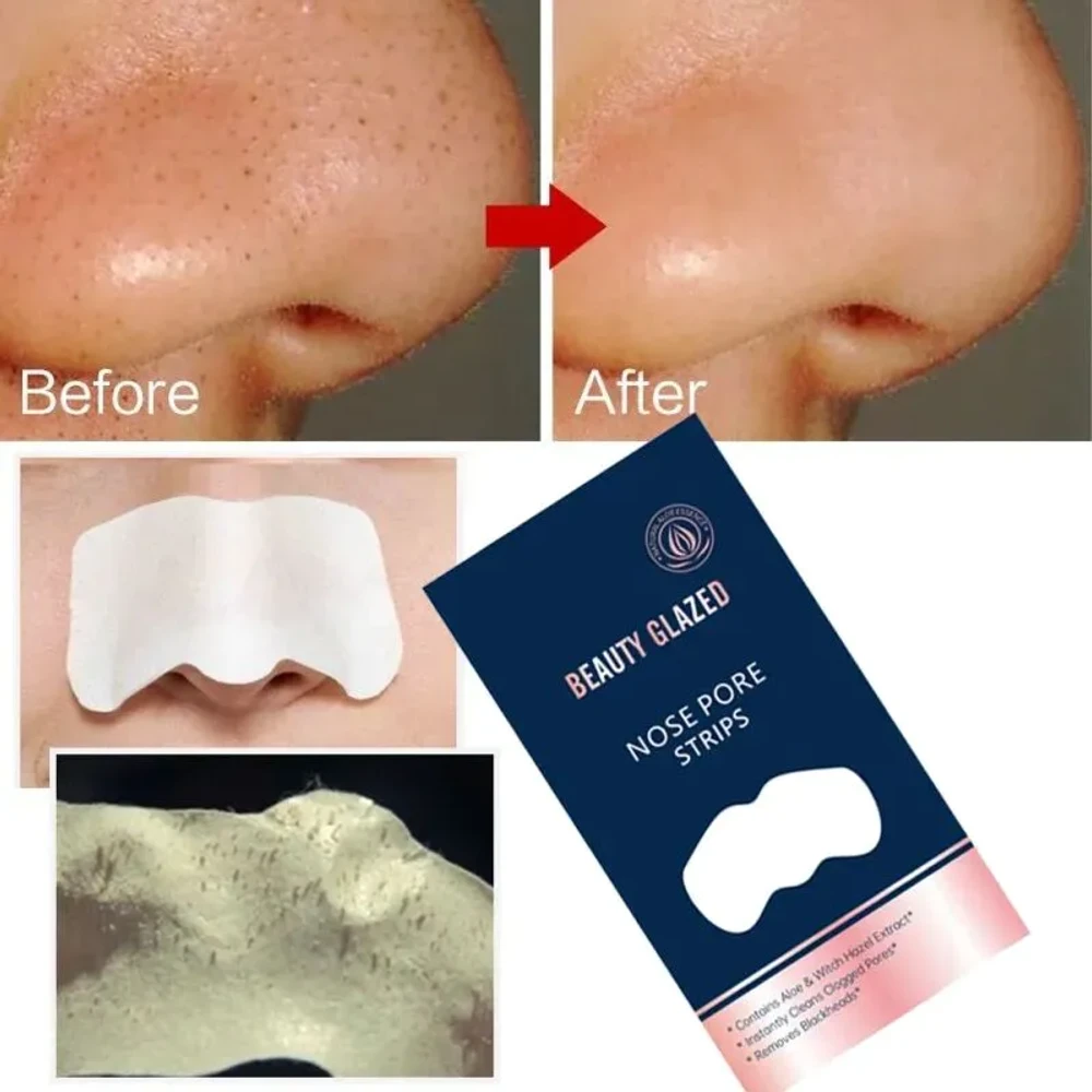 Beauty Glazed Nose Blackhead Remover Strips ( 5pcs)