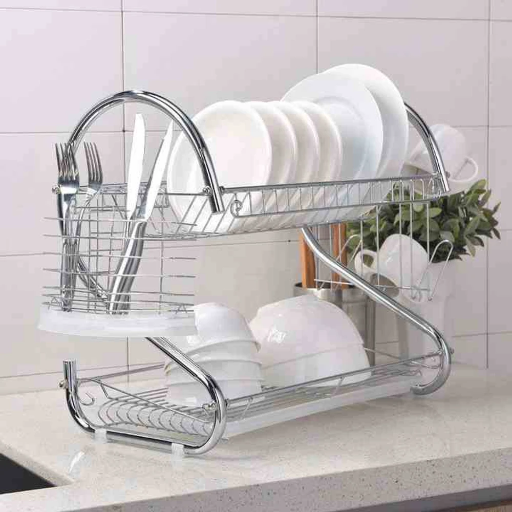2 Layer Kitchen Dish Rack
