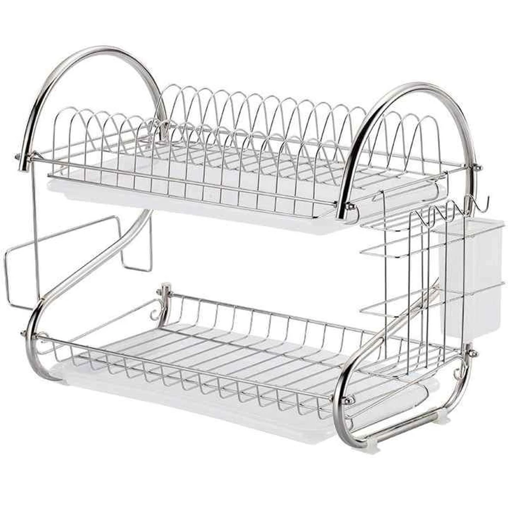 2 Layer Kitchen Dish Rack - Image 3