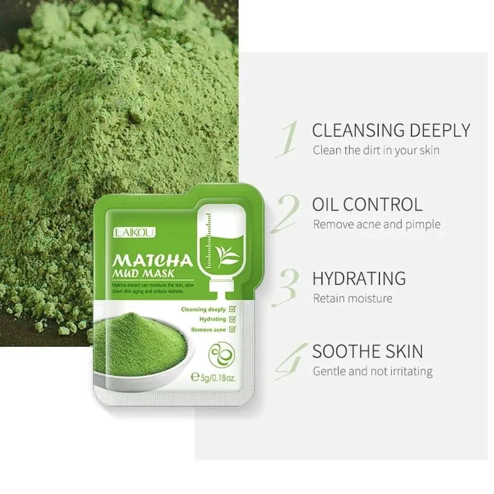 Laikou Matcha Mud Mask ( 5 pc )