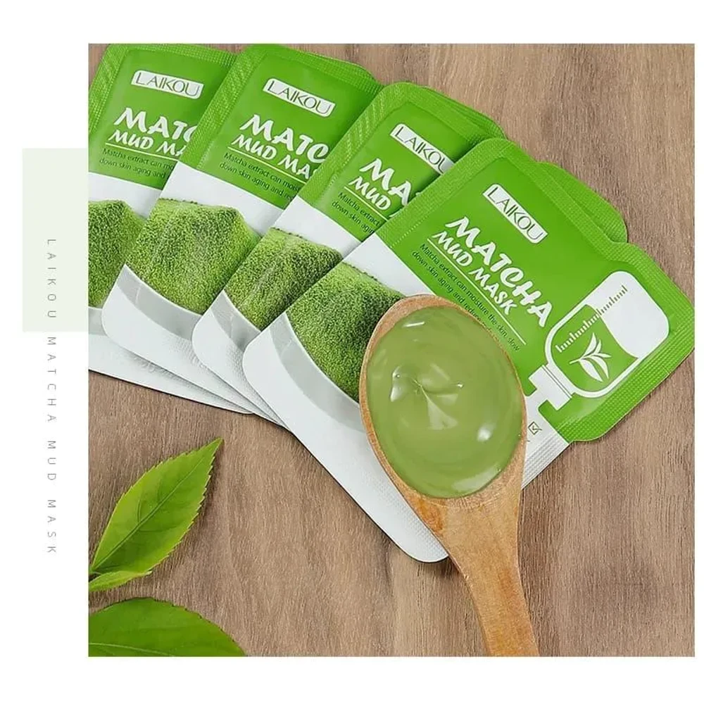 Laikou Matcha Mud Mask ( 5 pc ) - Image 4