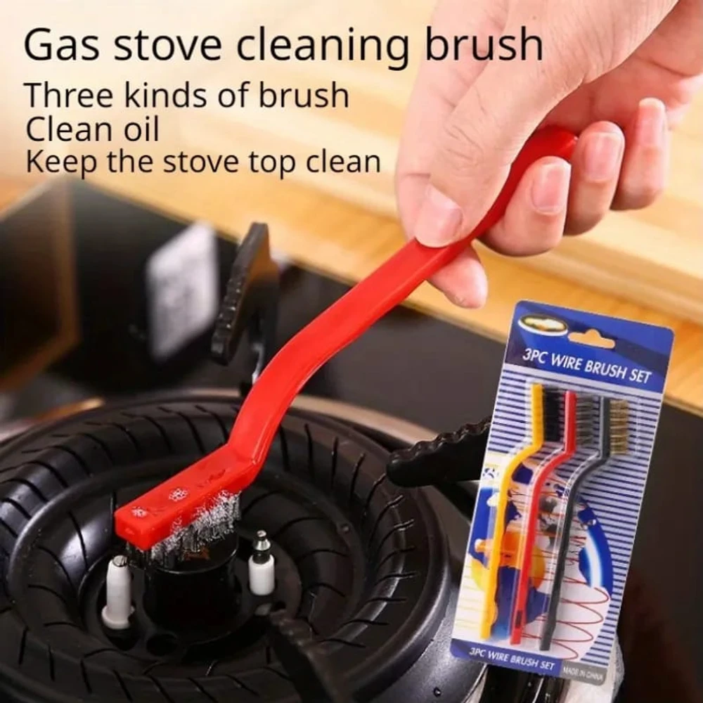 3 Pcs Kitchen Cleaning Brush Set