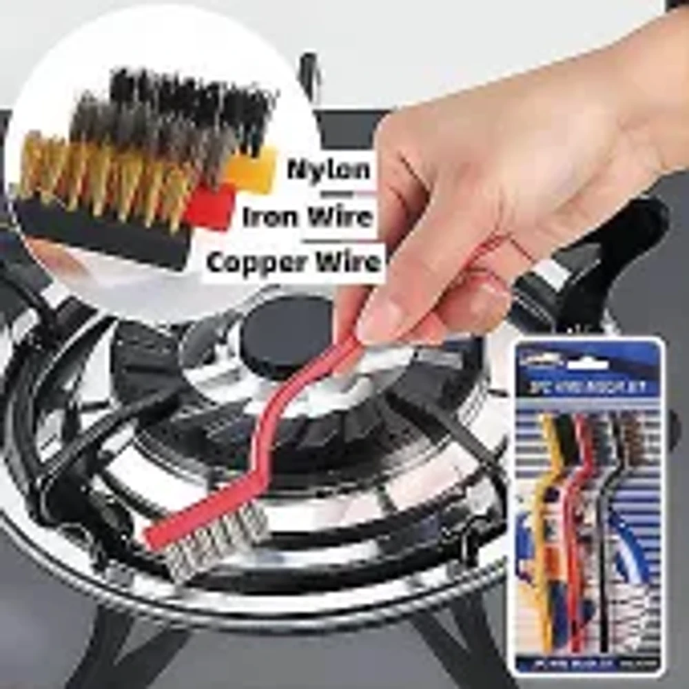 3 Pcs Kitchen Cleaning Brush Set - Image 3
