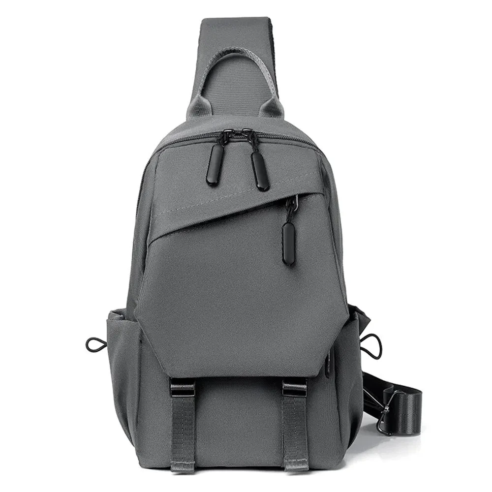 Waterproof Multi-Functional Backpack With Cross Body Bag (Gray)