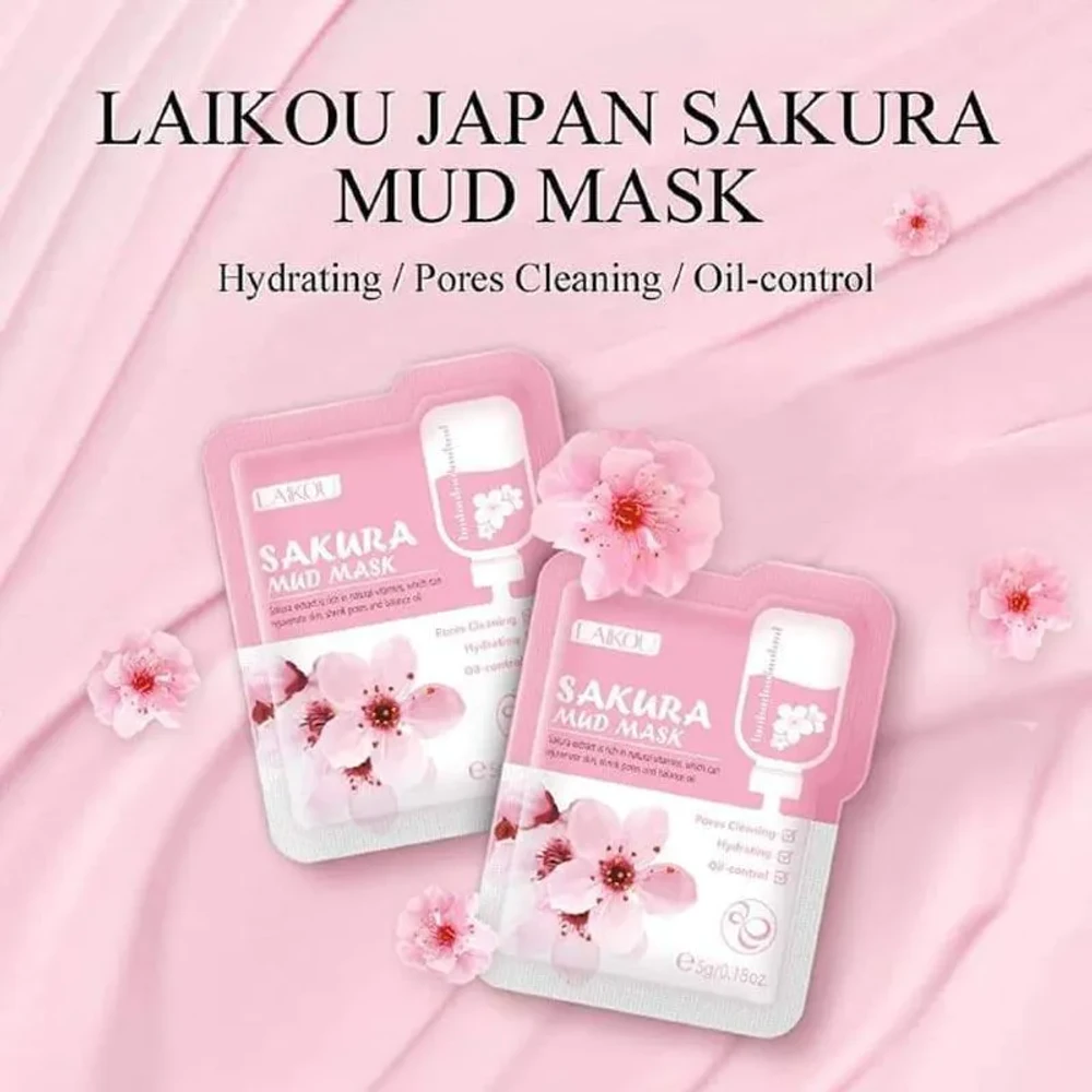 Laikou Japan Sakura Mud Mask (5 Pcs)