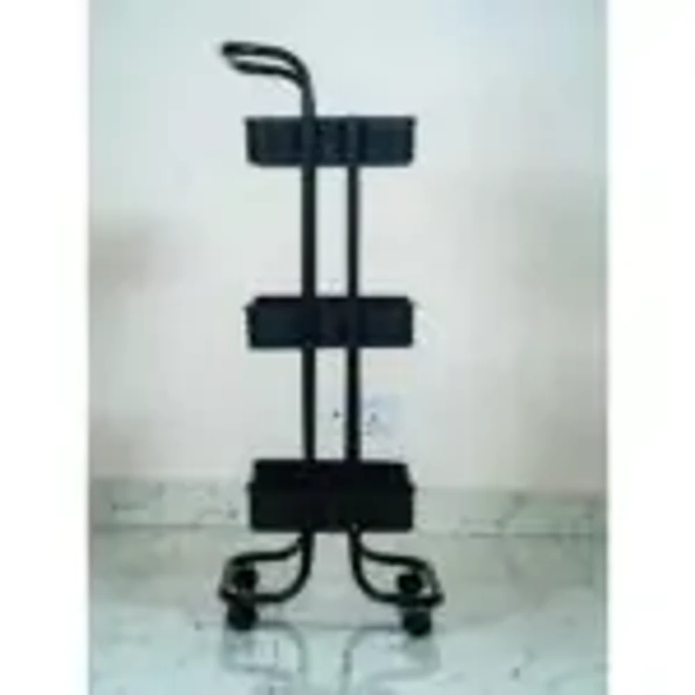 3 Layer Multipurpose Portable Trolley Rack