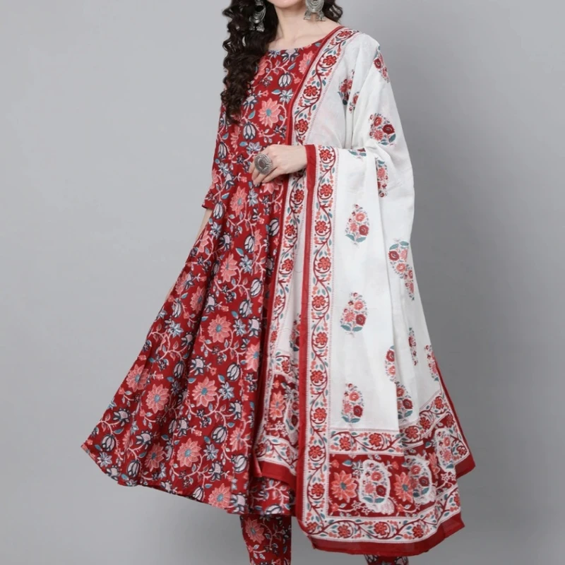 রেডিমেড ফুল এসি কটন প্রিন্টেড ওয়ার্ক