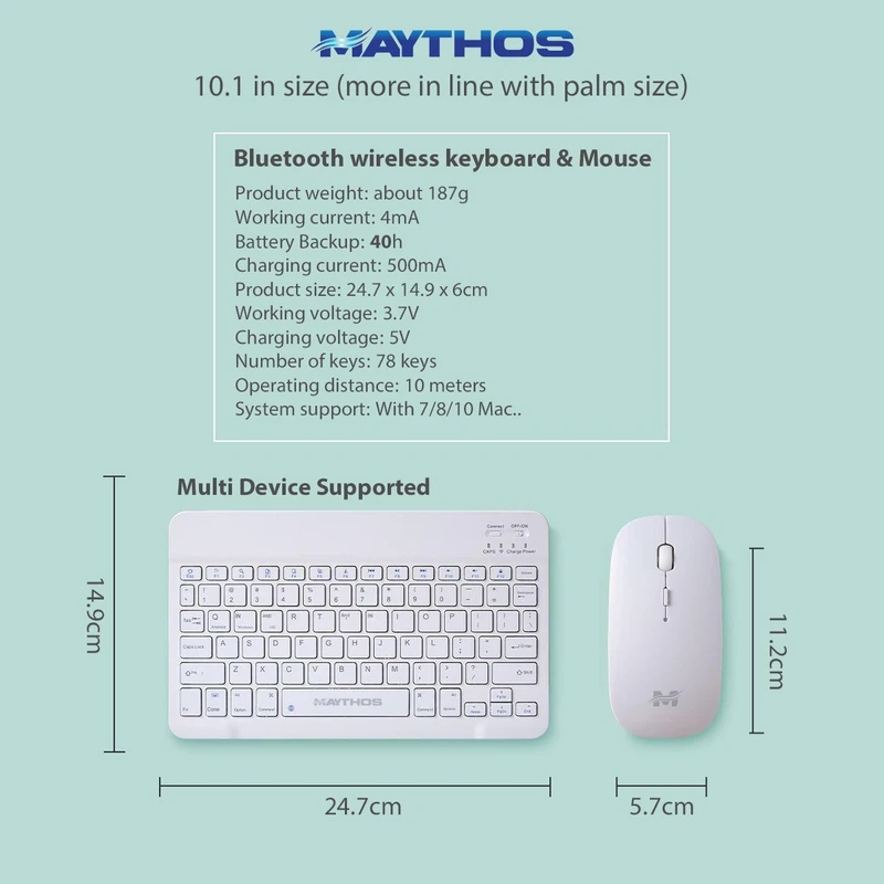 𝐁𝐥𝐮𝐞𝐭𝐨𝐨𝐭𝐡 𝐊𝐞𝐲𝐛𝐨𝐚𝐫𝐝 & 𝐌𝐨𝐮𝐬𝐞 - Image 4