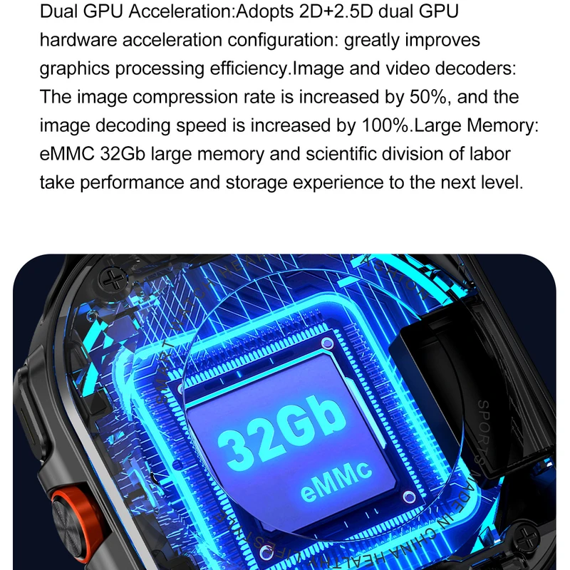 Smart Watch 32GB,4GB IPS DISPLY Model: MT ULTRA - Image 10