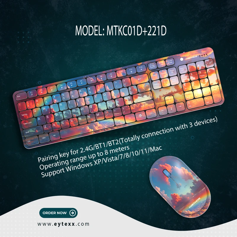 𝗥𝗲𝗰𝗵𝗮𝗿𝗴𝗲𝗮𝗯𝗹𝗲 𝗖𝗼𝗹𝗼𝗿𝗳𝘂𝗹-𝟮.𝟰𝗚𝗵𝘇+𝗕𝗹𝘂𝗲𝘁𝗼𝗼𝘁𝗵 𝗪𝗶𝗿𝗲𝗹𝗲𝘀𝘀 𝗖𝗼𝗺𝗯𝗼. 𝗠𝗧-𝟬𝟭-𝗗(𝗸𝗲𝘆𝗯𝗼𝗮𝗿𝗱) +𝗠𝗧𝗚-𝟮𝟮𝟭-𝗗(𝗺𝗼𝘂𝘀𝗲) - Image 4
