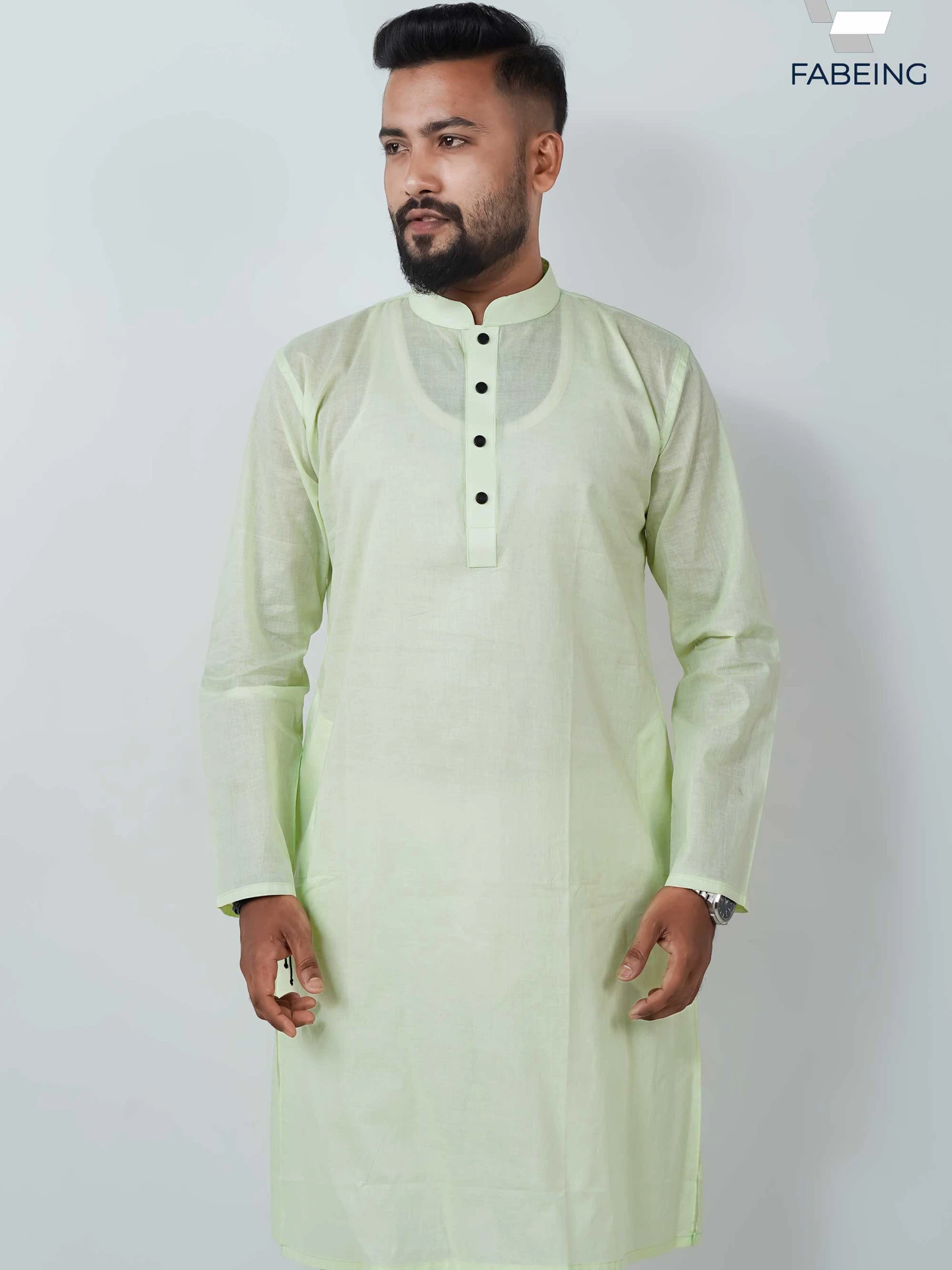 Adi Dhuti Cotton Lemon Panjabi - 103