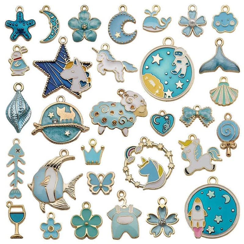 Enamel Alloy Charms সেট - DIY ক্রাফট ও জুয়েলারি - Image 3