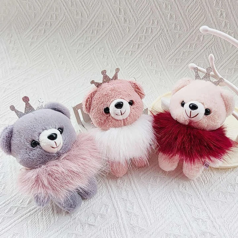 Mini Plush Bear Keychains Animal Keychain Toys