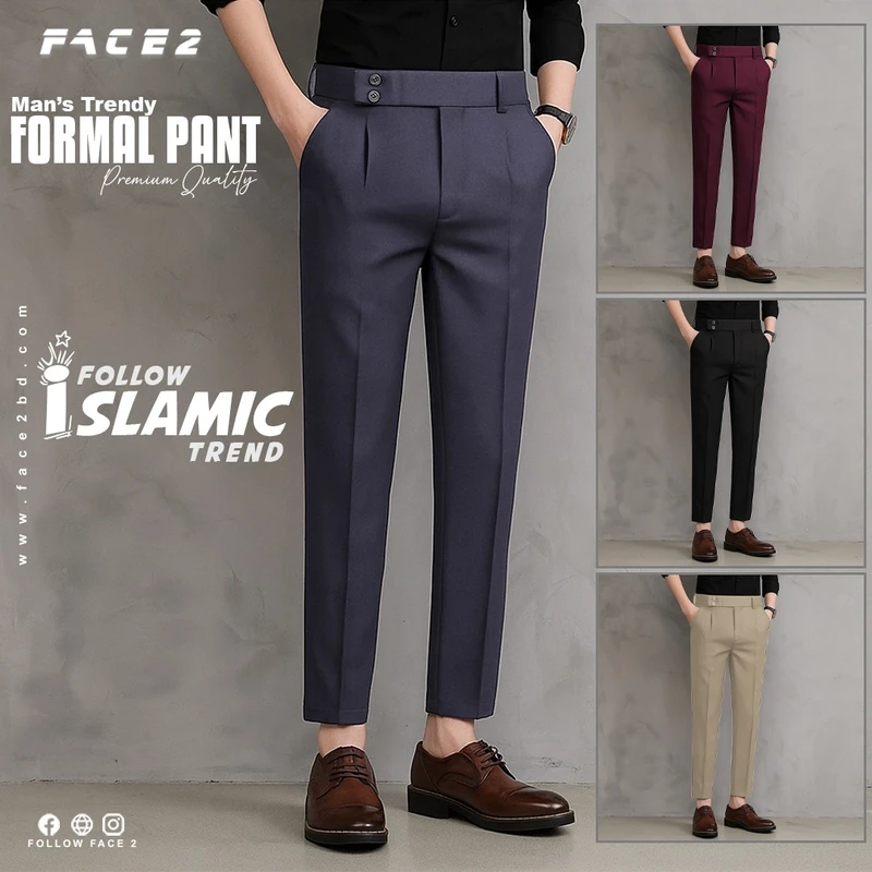 Mens Premium Formal Pant ( Ash Color )