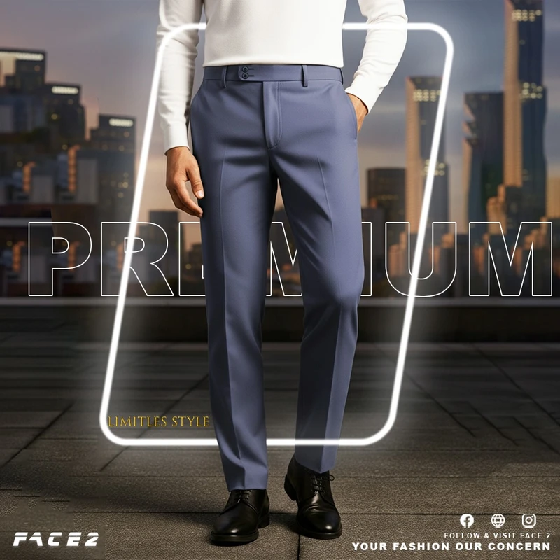 Mens Premium Formal Pant ( Ash Color )