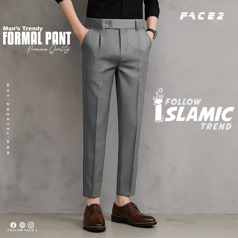 Mens Premium Formal Pant ( Ash color )