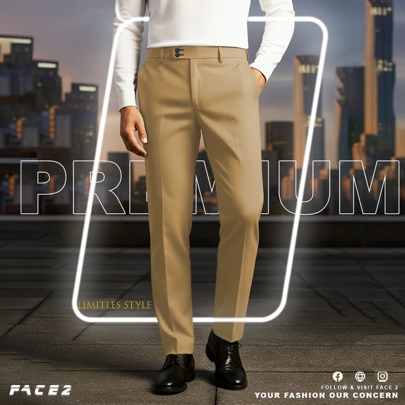 Mens Premium Formal Pant ( Beige color )
