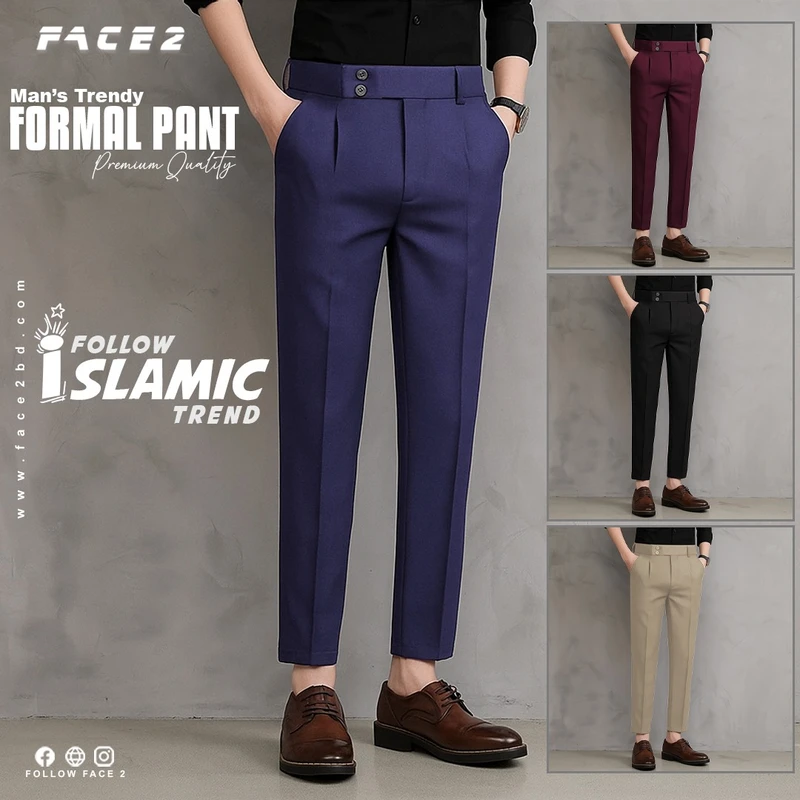 Mens Premium Formal Pant ( Blue color )