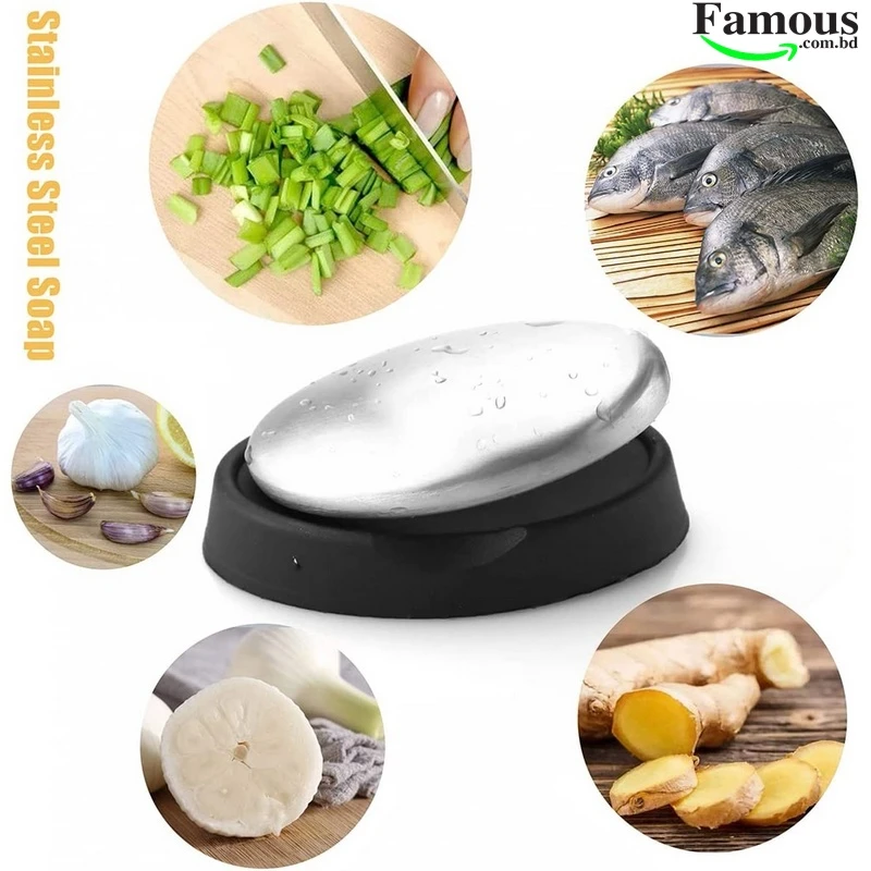 Stainless Steel Soap Odor Remover Anti-odor Kitchen Car Pet Chef Soap Removing Deodorize Smell hands Soap Garlic Fish Odors Remover