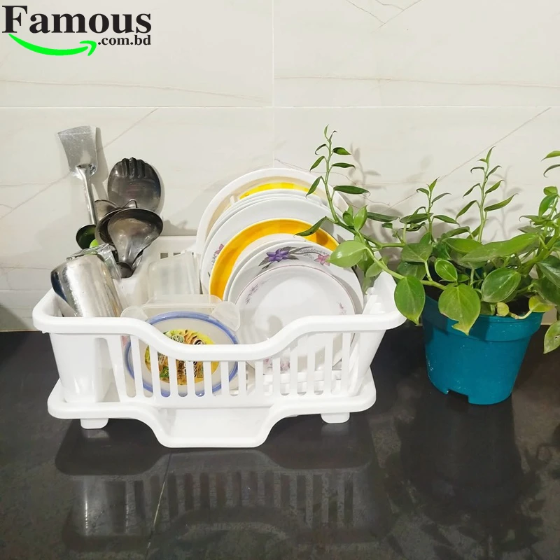3-in-1 Kitchen Sink Dish Rack 3 Colour - Image 3