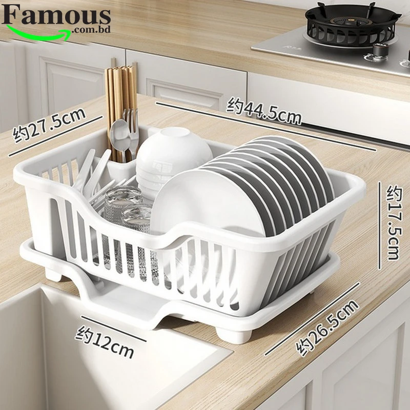 3-in-1 Kitchen Sink Dish Rack 3 Colour - Image 5
