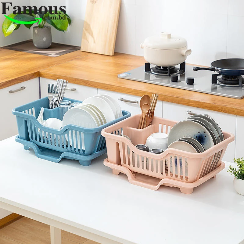 3-in-1 Kitchen Sink Dish Rack 3 Colour - Image 4