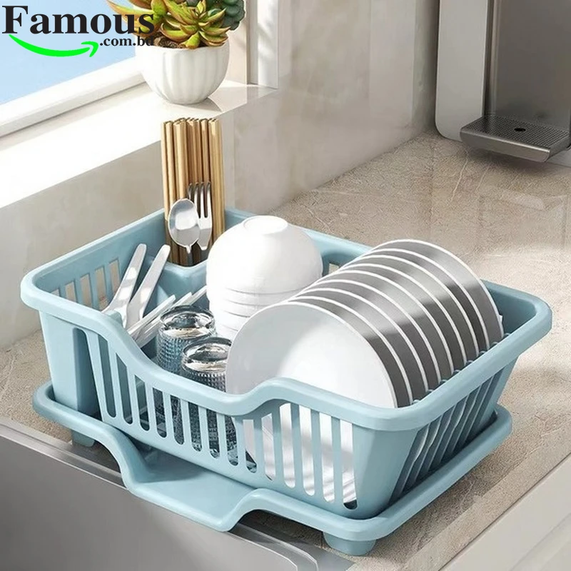 3-in-1 Kitchen Sink Dish Rack 3 Colour - Image 7