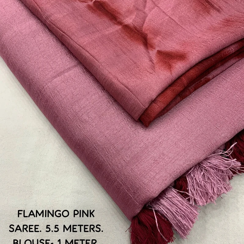 Silk saree with shibori blouse