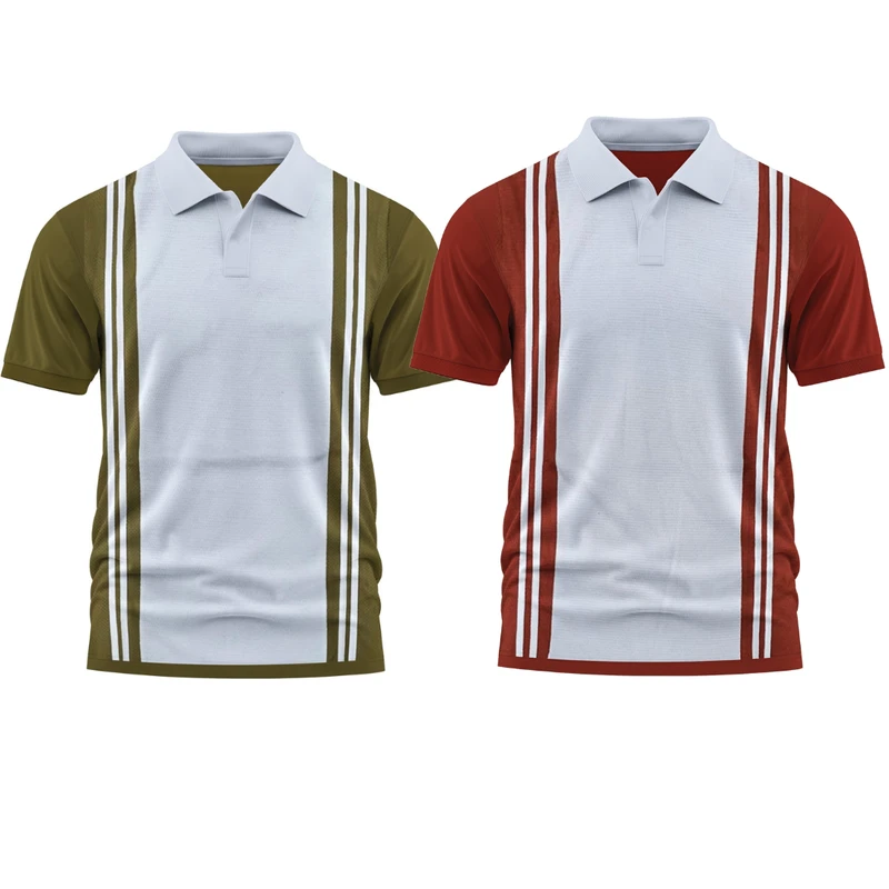 2 Pics Premium Quality Old Money Polo(Black,Olive Green)