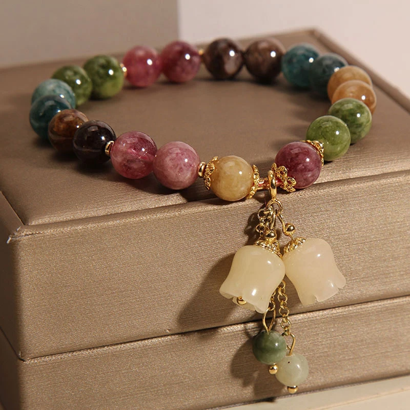 Blossom Touch - Tourmaline Crystal Bracelet - Image 3