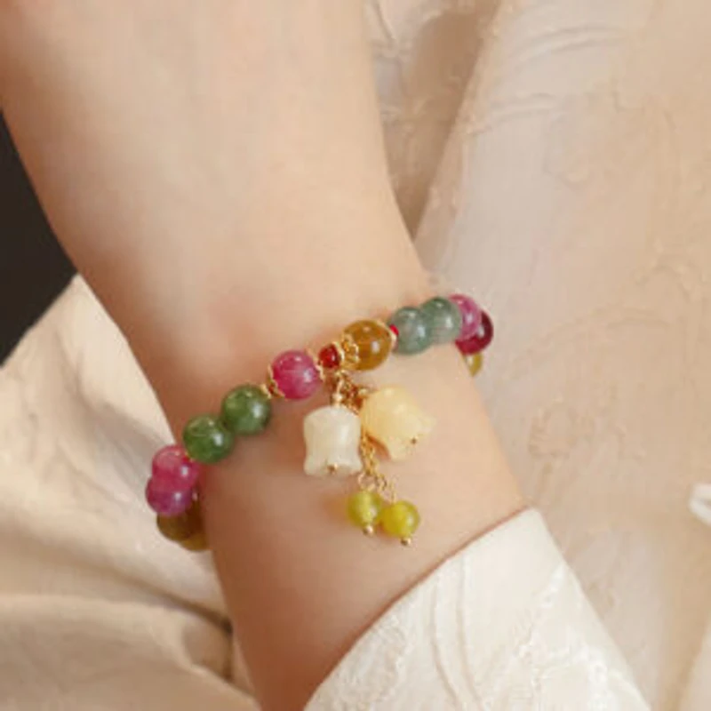 Blossom Touch - Tourmaline Crystal Bracelet